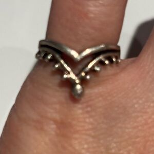 Vintage Silver Ring with Intricate Design